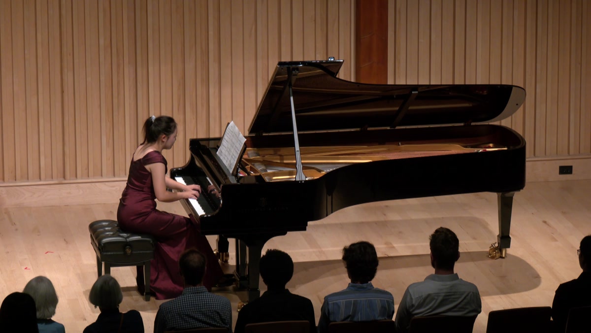 Herong Bai performing Gratitude at Parker Concert Hall